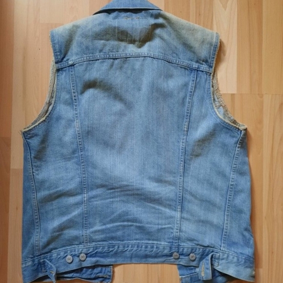 Levis jeans denim vest medium red tag - Picture 2 of 4